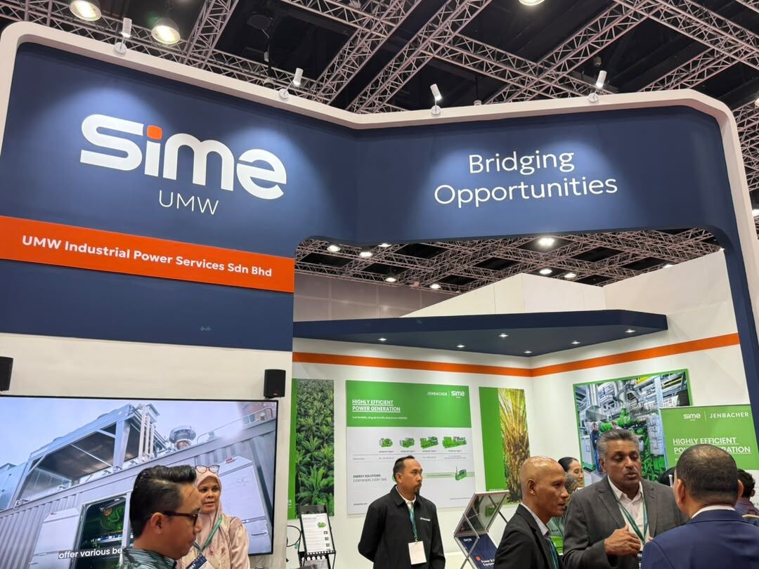 Sime UMW booth at ISES 2026 showcasing Jenbacher highly efficient power generation solutions